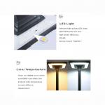 Solar Street Light Pillar LED Pole Posts Garden Lamp New Solar Lighting System