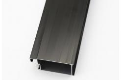 China H Shape Anodized Bronze Black Sliding Window Aluminium Profile Customized supplier
