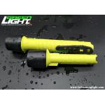 8 Hours Lightweight Led Flashlight Yellow Body Shell ABS Impact Resistant for sale
