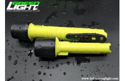 China 8 Hours Lightweight Led Flashlight Yellow Body Shell ABS Impact Resistant supplier