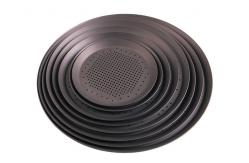 China                  Rk Bakeware China-Hard Coat Perforated Thin Crust Round Pizza Tray              supplier