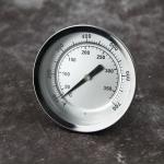 Round Shape OEM Thermometer Glow In The Dark Dial Type ISO9001 For BBQ Oven for sale
