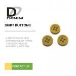 Plastic Decorative Dress Shirt Buttons Four Holes With Customized Logo for sale