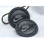 Embossed Round Nike Logo TPU 3M Reflective Labels For Sweatpants for sale