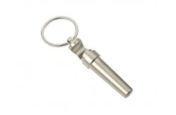 China Multifunction Keychain Metal Bottle Opener Key Holder Silver 17mm supplier