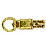 Solid Brass Round Swivel Eye Panic Snap Hook Quick Release for sale