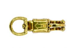 China Solid Brass Round Swivel Eye Panic Snap Hook Quick Release supplier