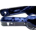 Shaped Classic Black Acoustic Guitar Case Wood Material With Blue Velvet Inner for sale