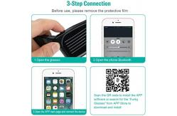 China Bluetooth App Connected Programmable LED Glasses Smart DIY Eyeglasses supplier