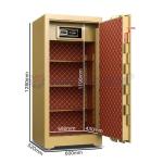 H1280mm Biometric Fingerprint Commercial Safe Box 10mm Thickness Of Door And Patent Solid Bolts for sale