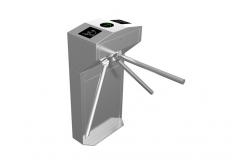 China Vertical Tripod Half Height Turnstile Bar Code Reader Card Reader Ticket Solution supplier