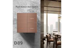 China Home Smart System KNX Wall Switch Metal Material Push Button Light Switch supplier