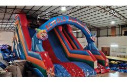 China 1000D Plato Commercial Inflatable Water Slides Digital Printing supplier