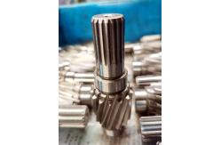 China 20CrMnTi Steel Single Helical Pinion Gear Shaft With Involute Splines supplier