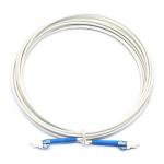 White Telecom Fiber Jumper Cables MU UPC To MU UPC SM CE Certificated for sale