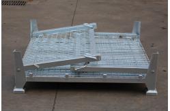 China CE RAL Powder Coated 1000KG Folding Wire Mesh Container supplier