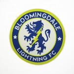 Custom Laser Cut Vinyl Stickers Labels Custom Woven Patches Football Iron On Patch for sale