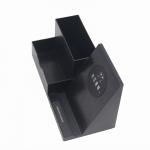 ABS Material Leather Pen Holder Custom Logo Ultraportable Nontoxic With LED Lights