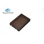6063 T5 Wood Grain  Aluminum Windows Profile , Aluminium Frame For Office Room for sale