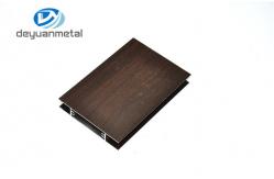 China 6063 T5 Wood Grain  Aluminum Windows Profile , Aluminium Frame For Office Room supplier