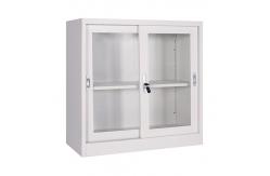 China Sliding Glass Door 90cm Metal File Storage Cabinet One Shelf supplier