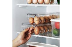 China Refrigerator organizer keeping egg container plastic egg storage container supplier