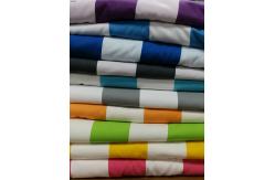 China Gold Gray Blue And White Striped Pool Towels Suede Beach Towel Hiking 300g supplier