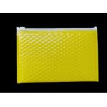 Fleixble Packaging Zipper Bubble Bags , Silver Matt Aluminun Foil Bubble Zipper Envelopes