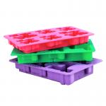 Customization Silicone Ice Molds FDA LFGB Cute Ice Cube Trays 110g for sale