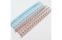 China Rainbow Double Metal Spiral Binding Wire With Electroplating supplier