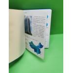 PU Leather Cover Embossing Custom Notebook Printing With Bookmark String