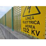 Warning Electricity Grating FRP Fencing Fiberglass Safety Products High Durability for sale